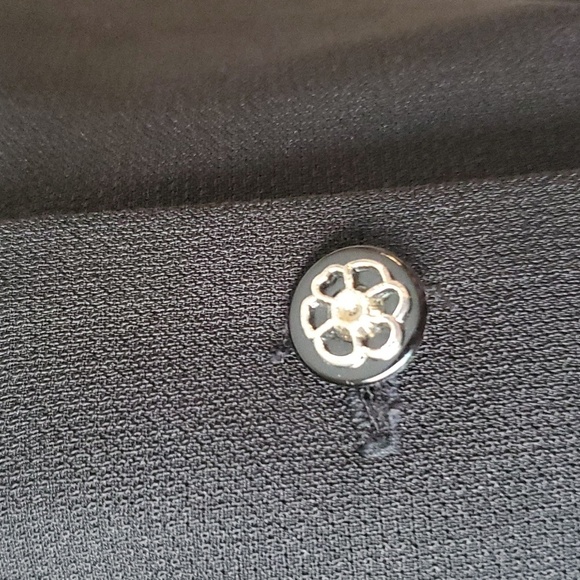 VTG Mode Sara of California black nautical button up blouse - Picture 4 of 10